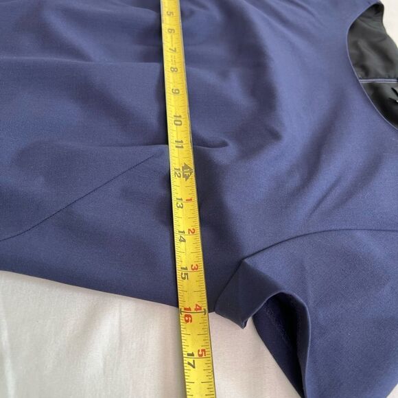 Theory Betty Dress Navy In Stretch Wool New With Tag Size 2 - Picture 7 of 11